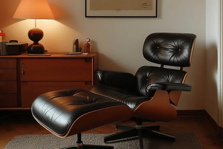 Modern Lounge Chair with Ottoman